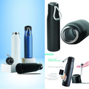 Insulated Water Bottle, 600ml Travel Thermal Flask Thermal Water Bottle